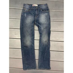 Levis 514 Jeans Womens 16 REG 27X29 Blue Medium Wash Denim Straight 100% Cotton